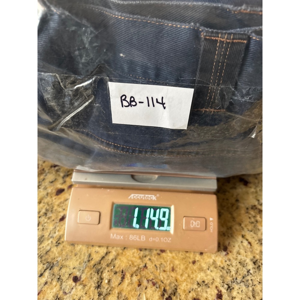 Y2K 48 Jeans Mens 38 Thrashed Hip-Hop Skater‎ Baggy Carpenter Jeans Patches - Picture 10 of 11